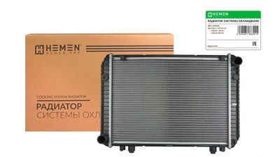 Радиатор охлаждения двигателя паяный HEMEN для ГАЗ 3302 Газель/Соболь (HOSR048) (артикул 67888)