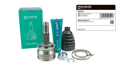 Шрус наружный HEMEN Chevrolet Cobalt 12-, Aveo 11-, A/T без ABS (HCVJO031) (артикул 05925)
