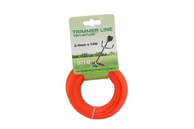 Леска триммерная (2,4*15м) TRIMMER LINE с картонной этикеткой (круглая) (артикул 11314)