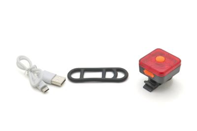фонарь габаритный вело 6 светодиодов, 5 режимов (xfl-106-6smd)(зу micro usb, встроенный аккумулятор)