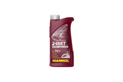 Масло 2T MANNOL SNOWPOWER (1л) (синтетическое) для снегоходов JASO FD; API TC+; ISO-L-EGD;Rotax 253 (артикул 28384)