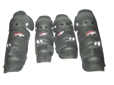 Защита рук и ног PRO-BIKER HX-P01 (компл. 2 налокотника,2 наколенника)-плотный подклад,регул.размер (артикул 27510)