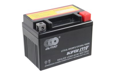 Аккумулятор 12В 4Ач OUTDO (113*70*85мм) UTX4L-BS(MF) (аналогCT1204) (кислот.,гермет.) (обр.полярн) (артикул 53523)