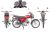 Мопед KT50 Alpha classic (Тюнинг) красный мопед kt50 alpha classic (тюнинг) красный