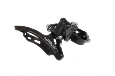 переключатель передний "shimano" tz510, верхняя тяга, 31.8мм, 48t