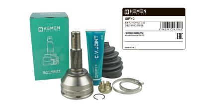 шрус наружный hemen nissan qashqai 06-13 (hcvjo033)