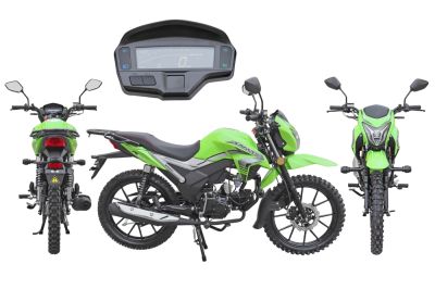Мопед Alpha SA Max OFFROAD LUX (Форсир.) СЕРЕБРИСТО-ЗЕЛЕНЫЙ (артикул 77594)