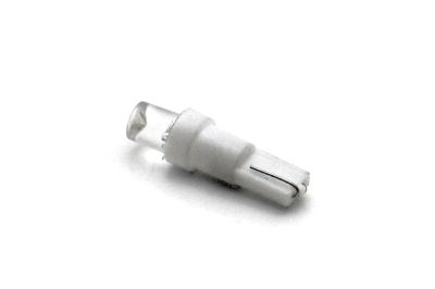 Лампа 12 В T5, 1 светодиод LED, без цоколя, вогнутая, белая (артикул 19724)