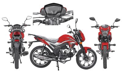 Мопед Alpha SA Max LUX (Форсир.) КРАСНЫЙ (артикул 73211)