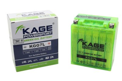 Аккумулятор 12В 7Ач KAGE POWERSPORT (CT1207.1) (113*69*130мм) YTX7L-BS NANO GEL (артикул 83091)