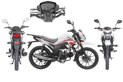 Мопед Alpha SA Max OFFROAD LUX (Форсир.) СЕРЕБРИСТО-БЕЛЫЙ (артикул 77593)