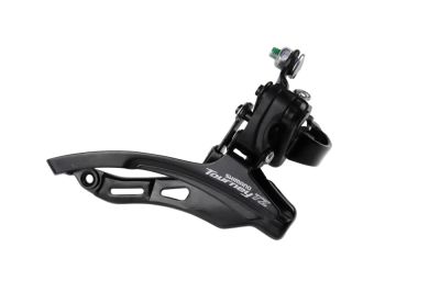 переключатель передний "shimano" tz500, нижняя тяга, 28.6мм, 42t