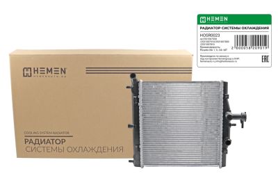 Радиатор охлаждения двигателя паяный HEMEN Kia Picanto 07- 1.1i MT (HOSR023) (артикул 58209)