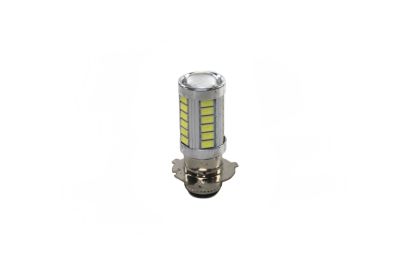Лампа 12 В 33 светодиода SMD (P15D-1) 5600K 7W (35Вт) (на Альфу, яп.скутера) (артикул 50977)