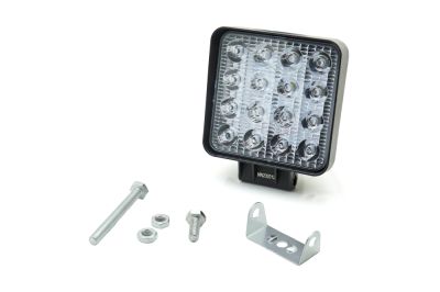 Фара светодиодная 48W 16 диодов SMD, 55мм квадрат. мет. корпус, дальний свет (Spot) (артикул 61684)