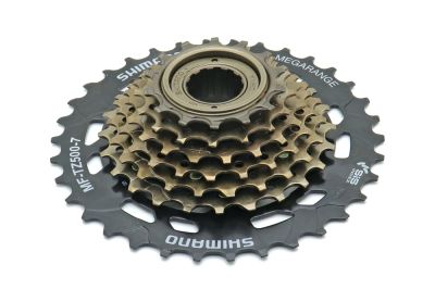 блок спортивный 7 звезд (трещотка 14-34 зуб.) shimano tourney tz500