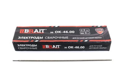электроды brait ок 46.00 (3*350мм, 5кг, рутил)
