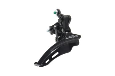 переключатель передний "shimano" tz510, нижняя тяга, 31.8мм, 48t, 66-69 град