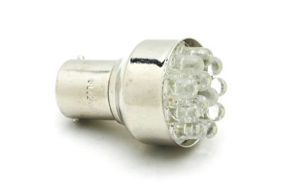 Лампа 12 В BA15S (T25), 12 светодиодов LED, 21W, белая (артикул 59929)