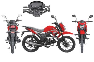 Мопед Alpha SA Max OFFROAD LUX (Форсир.) КРАСНЫЙ (артикул 77590)