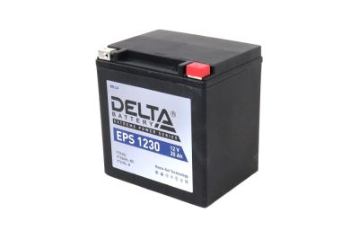 Аккумулятор 12В30Ач DELTA EPS1230 (166*130*175мм) (YTX30HL-BS) (NANO-GEL) (обратн полярн) (артикул 38309)