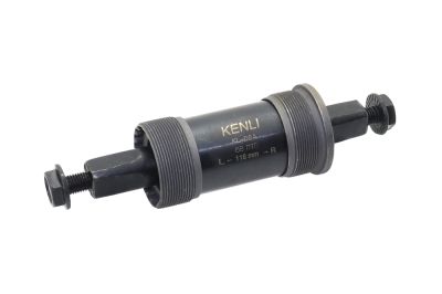 каретка kenli mtb bc 1.37"x24t, 68/118 мм kl-08a (стальные чашки, стальной корпус)
