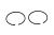 Кольцо поршневое компрессионное 42,5х1,2мм для MS250 (11230343006) ОРИГИНАЛ (артикул 75567)