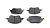 Колодки тормозные передние Jolion 4WD (3501115XGW02A) (артикул 66507)