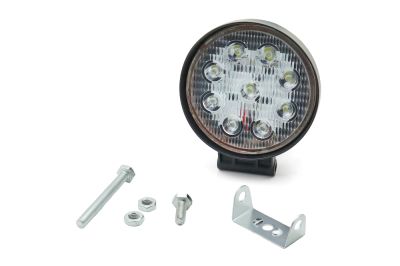 Фара светодиодная 27W 9 диодов SMD, 55мм круг. мет. корпус, дальний свет (Spot) (артикул 61688)