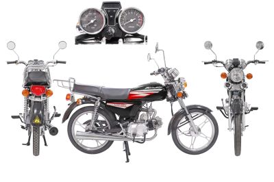 мопед kt50 alpha classic (тюнинг) черный глянцевый