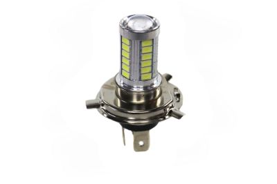 Лампа 12 В, 33 светодиода SMD (H4) 5600K 7W (35Вт) (на квадроциклы, мотоциклы, питбайки и т.д.) (артикул 50980)
