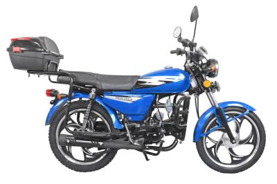 Мопед KT50 Alpha classic ЛЮКС (Форсир.) синий (артикул 41733)