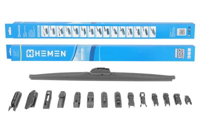 Щётка стеклоочистителя зимняя HEMEN 550 мм + 15 адаптеров (HW550UU) (артикул 73933)