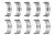 Вкладыши коренные STD MK,MK CROSS (110601321600) (артикул 37517)
