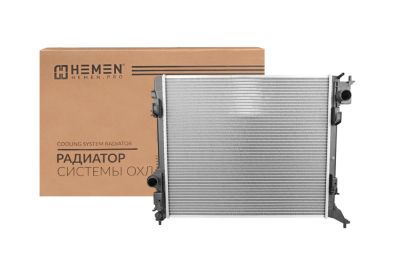 Радиатор охлаждения двигателя паяный HEMEN Nissan Qashqai 13-, X-Trail 14- (HOSR062) (артикул 53013)