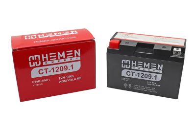 Аккумулятор 12В 9Ач HEMEN ENERGY CT1209.1 (151*71*107мм) (YT9B-BS) (кислот.,гермет.) (прям. пол.) (артикул 55679)