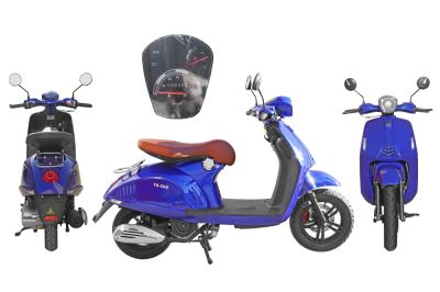 скутер vespa синий