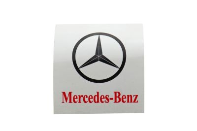 наклейка логотипа "mercedes-benz" (12х12)