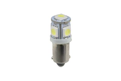 Лампа 12 В BA9S (T8), 5 светодиодов SMD, белая (артикул 54072)