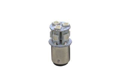 лампа 12 в ba15d, 8 светодиодов 5050smd, зелёная